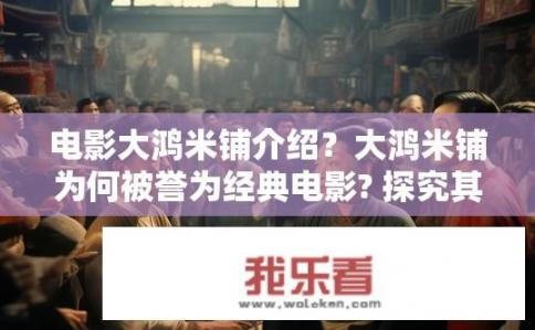 电影大鸿米铺介绍？大鸿米铺为何被誉为经典电影? 探究其艺术价值与时代背景的影响因素