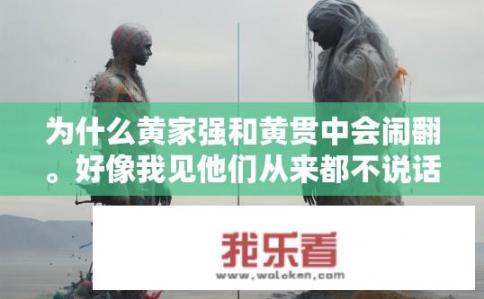 为什么黄家强和黄贯中会闹翻。好像我见他们从来都不说话？黄家强与黄贯中为何交恶？他们为何鲜少交流？