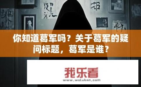 你知道葛军吗？关于葛军的疑问标题，葛军是谁？