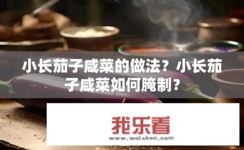 小长茄子咸菜的做法？小长茄子咸菜如何腌制？