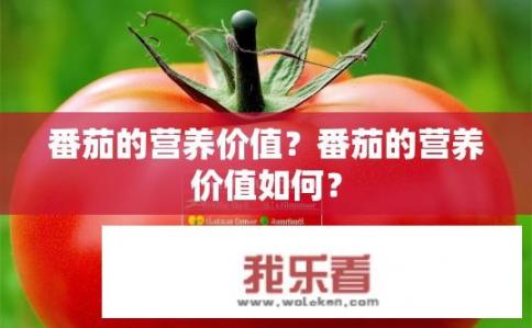 番茄的营养价值？番茄的营养价值如何？
