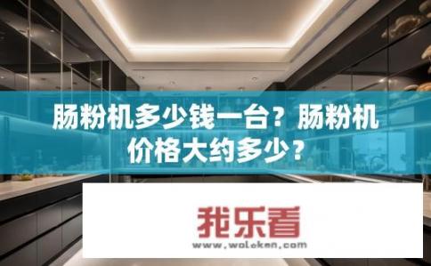 肠粉机多少钱一台？肠粉机价格大约多少？