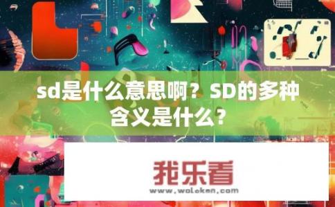 sd是什么意思啊？SD的多种含义是什么？