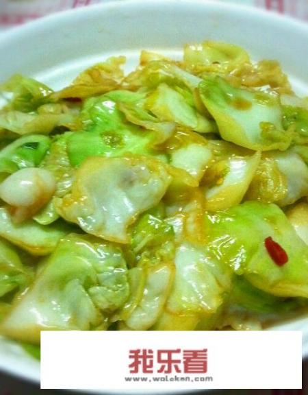 炒圆白菜家常做法？