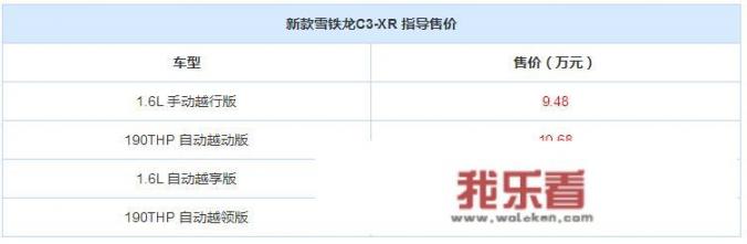 雪铁龙C3-XR优缺点？
