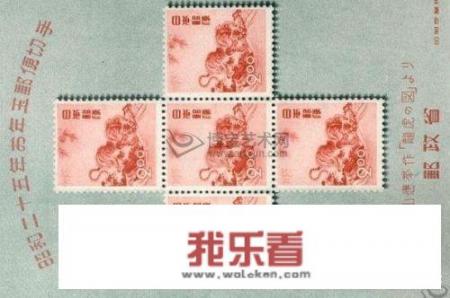求1950年第一张生肖虎邮票的全版图片，外加小全张图片？